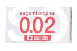 Ультратонкие презервативы Sagami Original 0.02 - 2 шт.