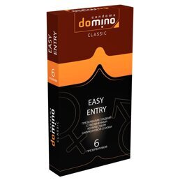 Презервативы с увеличенным количеством смазки DOMINO Classic Easy Entry - 6 шт.